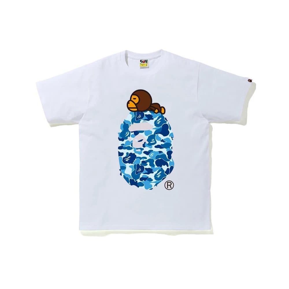 BAPE Star Tee White Star Logo — 5063白蓝