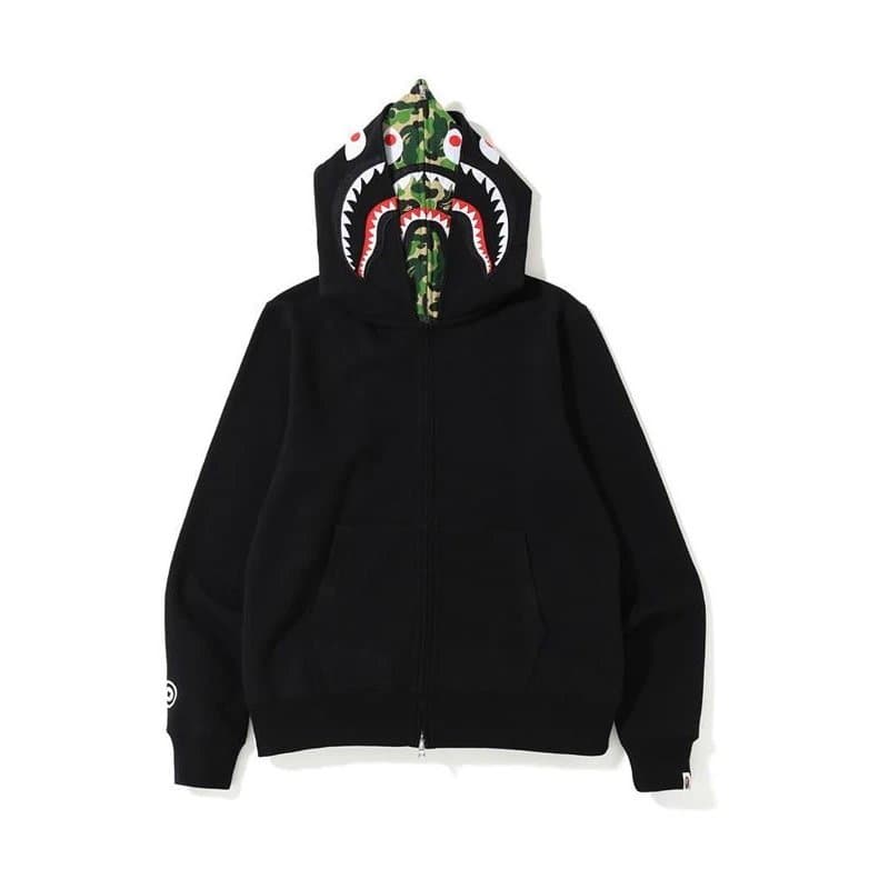 BAPE Full-Zip Hoodie ABC Camo — C9032双帽绿
