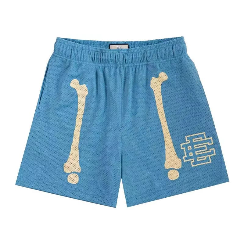 Mesh Shorts Bone Print