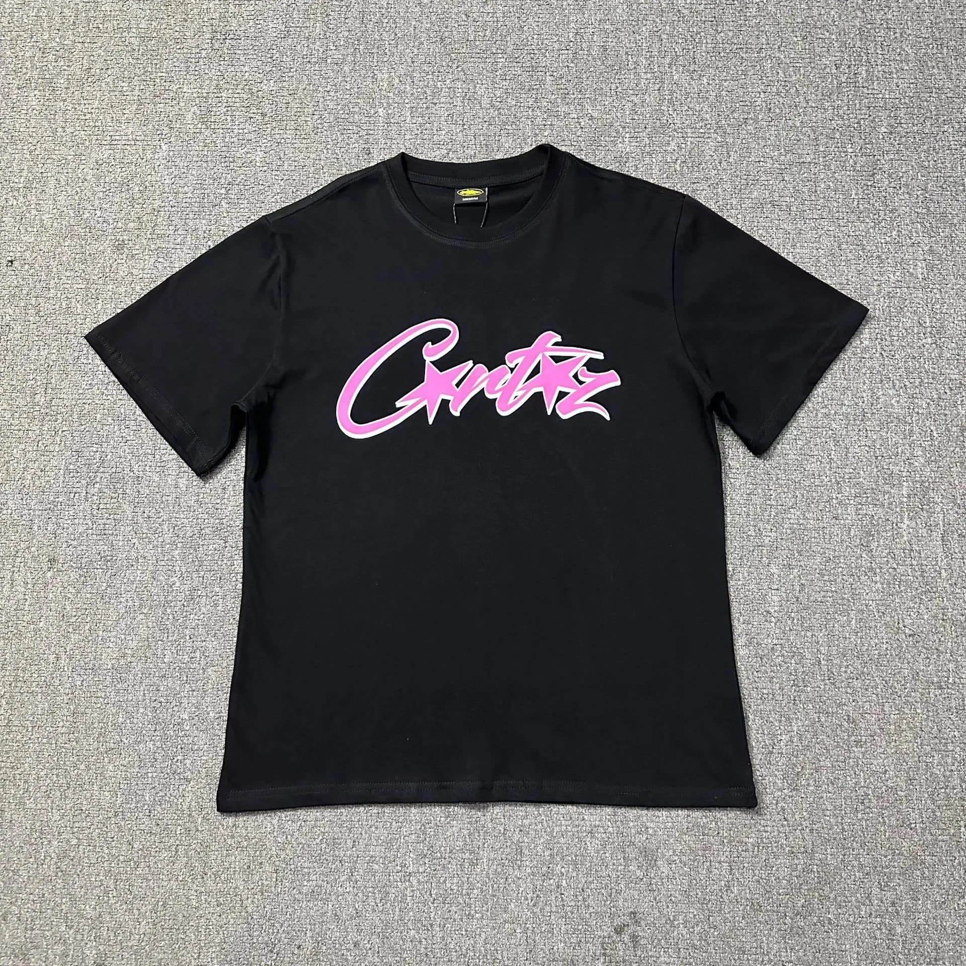 Corteiz Logo T-Shirt Pink Script