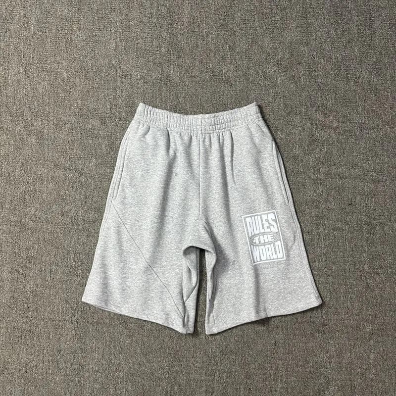 Corteiz Logo Shorts Rules The World Print