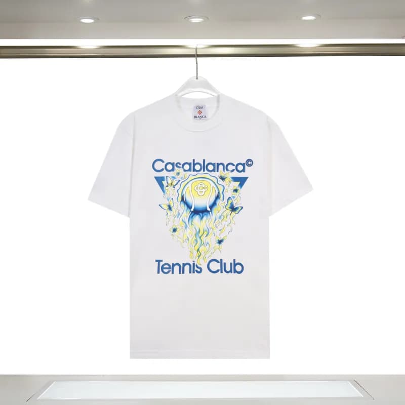 Aimé Leon Dore Casablanca Graphic Tee Casablanca Jet Print — 938 white