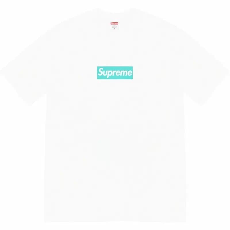 Supreme Box Logo Tee Aqua Box