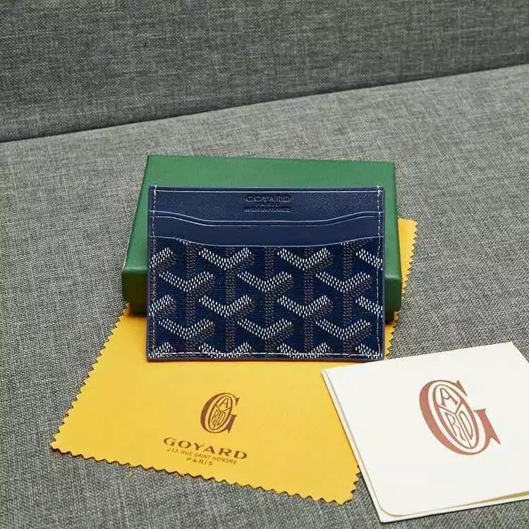 Goyard Bifold Wallet Saint Louis Pattern — 款式1宝蓝色