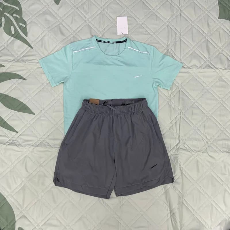 Nike Training Set Mint and Charcoal