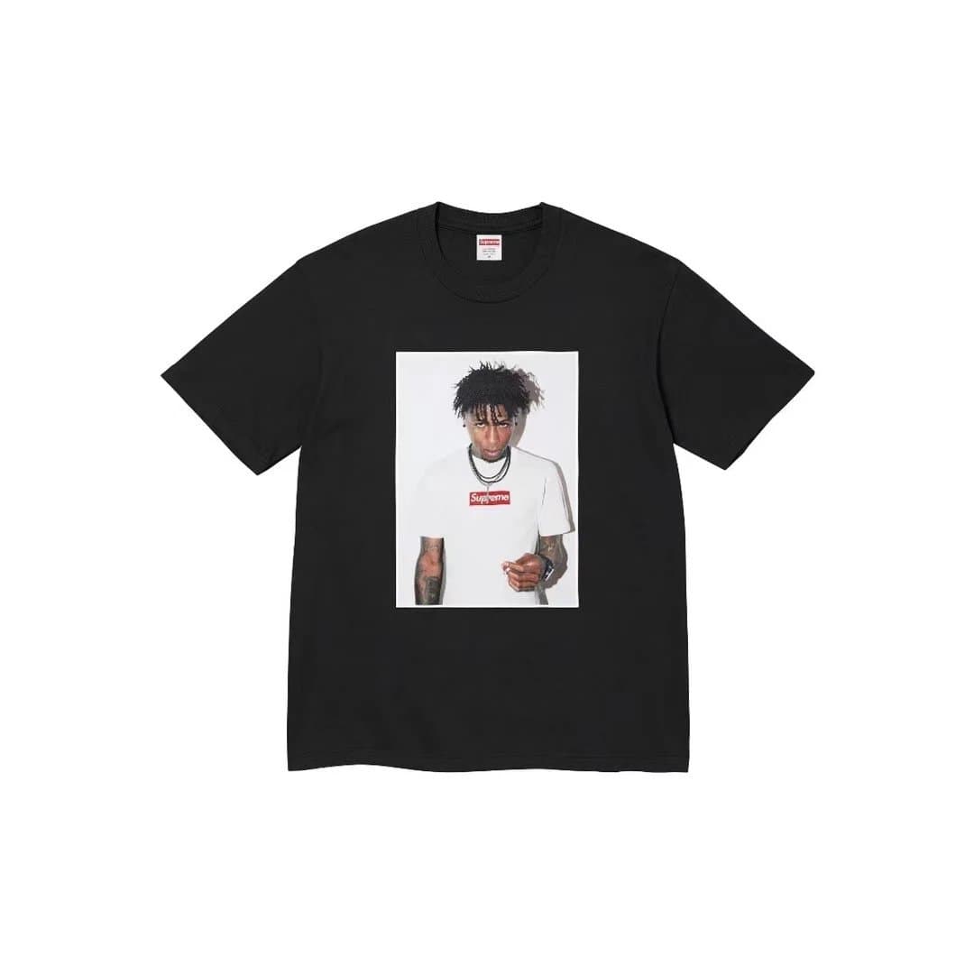 Supreme T-Shirt Sheep in Box Print — B345纹身黑人 黑色