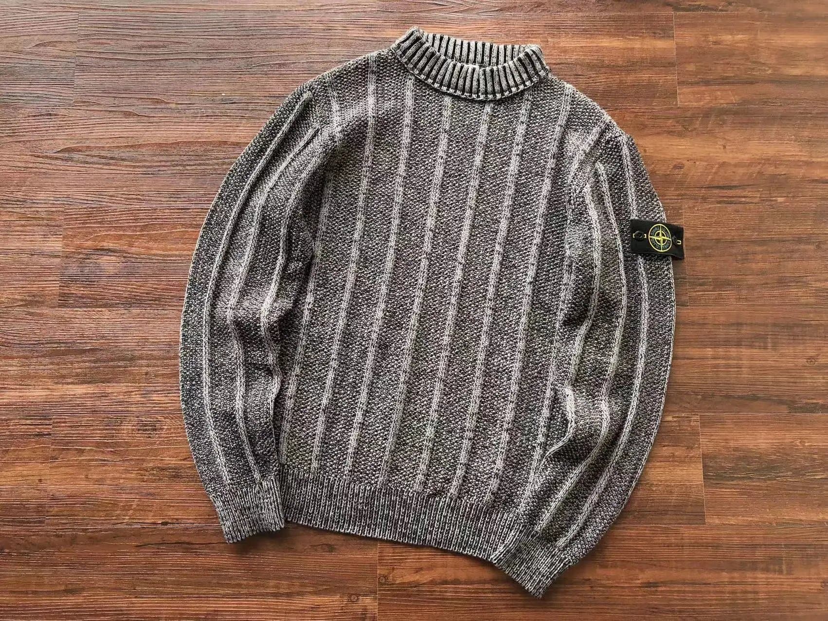 Stone Island Zip-Up Knit Sweater Classic — 24