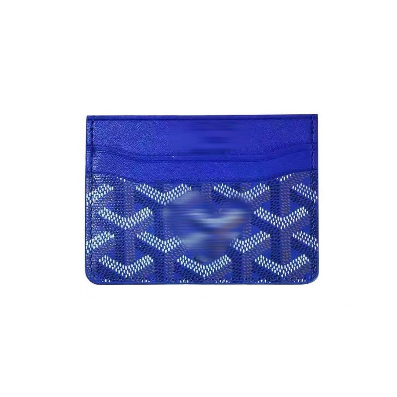 Goyard Saint Louis Card Holder Red Goyardine Canvas — 深蓝