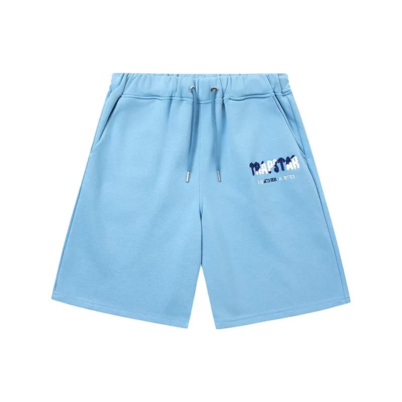 Trapstar Logo Shorts Light Blue