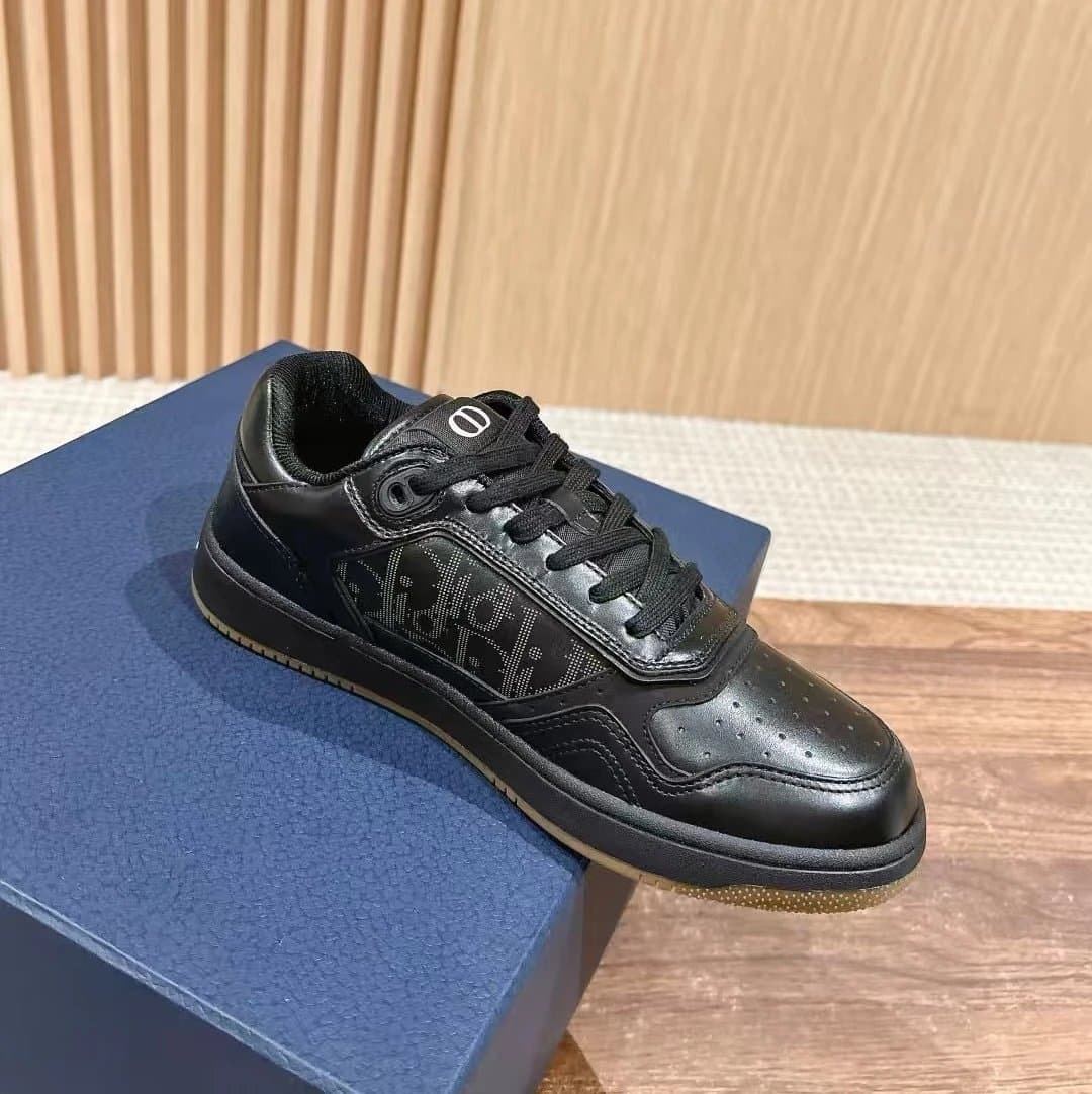 Dior B22 Low Monogram Leather