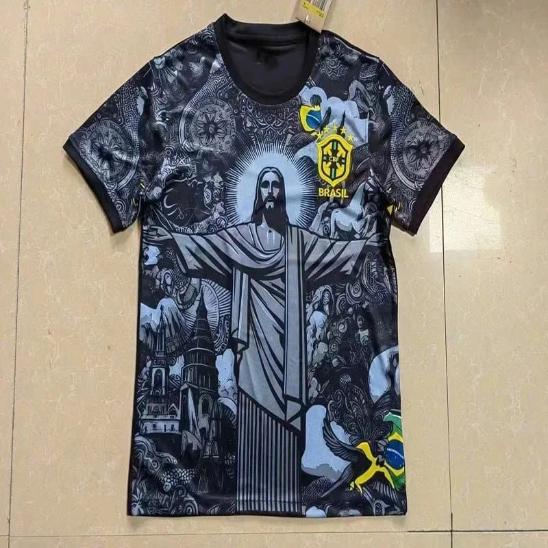 Nike Brazil National Team Jersey Christ the Redeemer Graphic