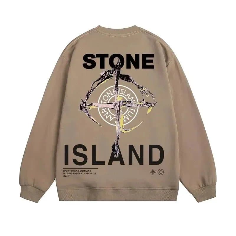 Stone Island Cotton T-Shirt Compass Patch — STD-19