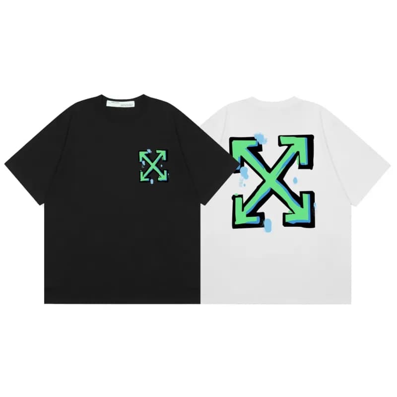 Off-White Graphic T-Shirt Diagonal Arrow Print — F40黑色