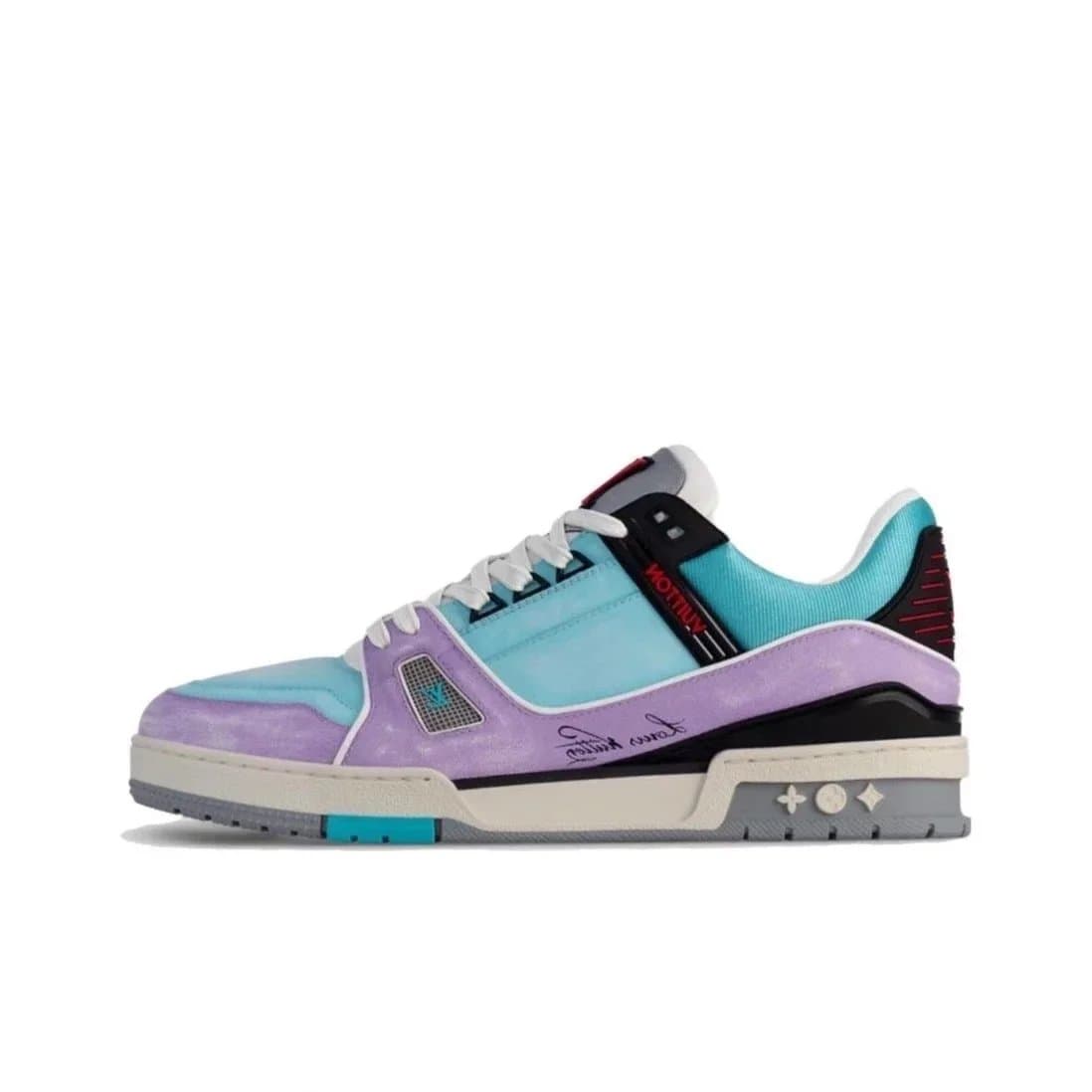 Louis Vuitton LV Trainer Monogram — A+版 1v 磨砂紫色