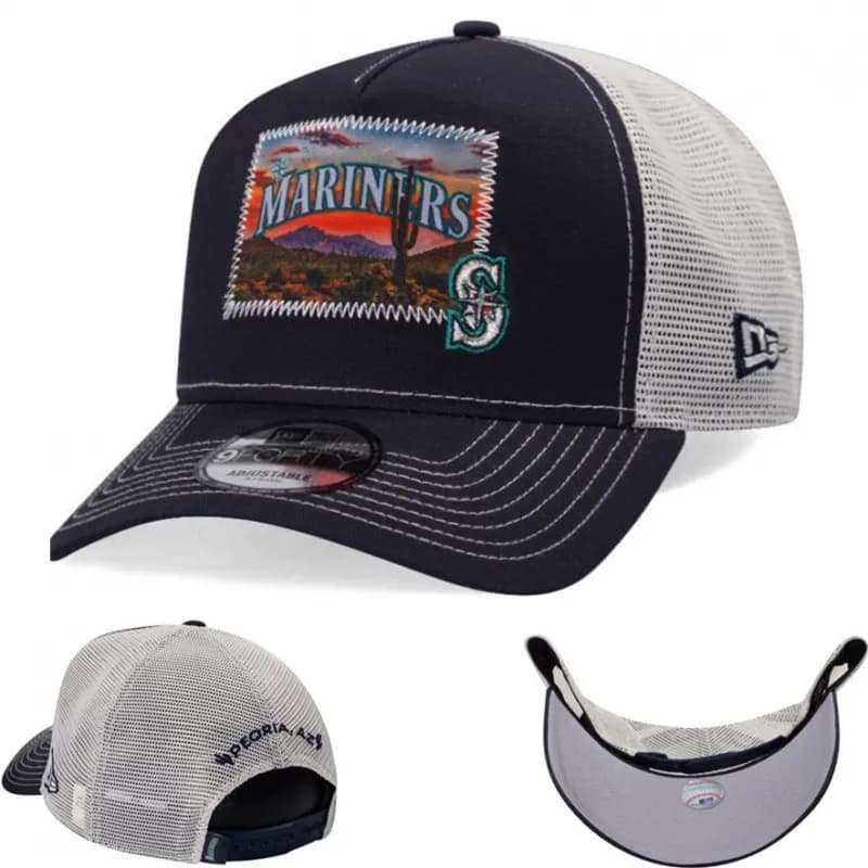 New Era × MLB Trucker Cap Seattle Mariners Patch