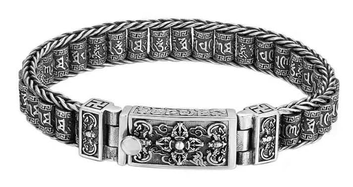 Chrome Hearts Cable Link Bracelet Tibetan Script