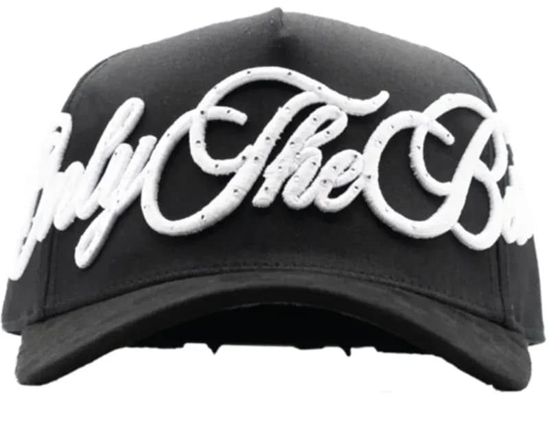 Broken Planet Snapback Cap Quilted Cross Embellished — D54