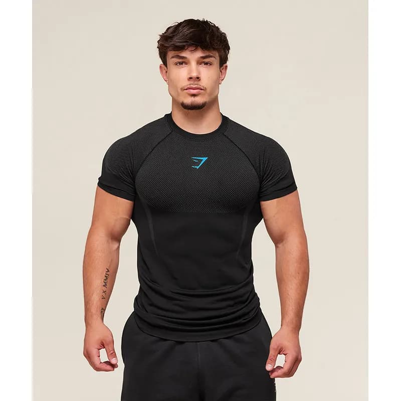 Compression T-Shirt Mesh Panel