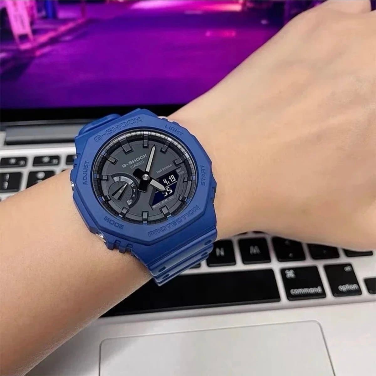 Casio G-Shock GA-2100 Blue Resin Case