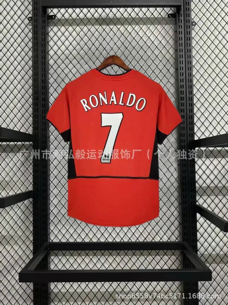 Reebok Sporting CP Home Jersey C. Ronaldo #28 — 02-03红魔主场7号