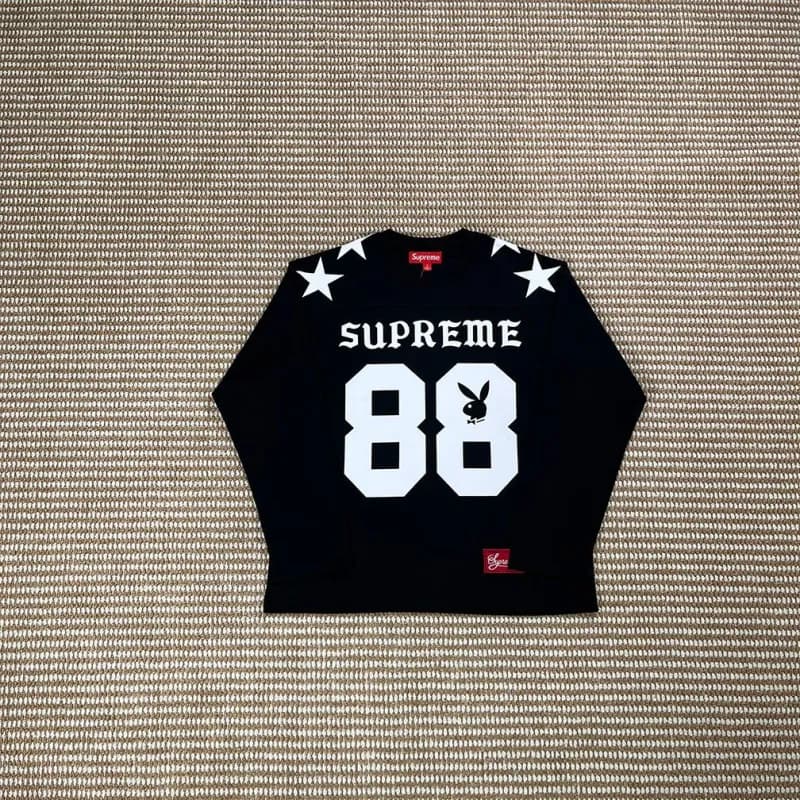 Supreme × Marvel T-Shirt Spider-Man Box Logo — 黑/playboy