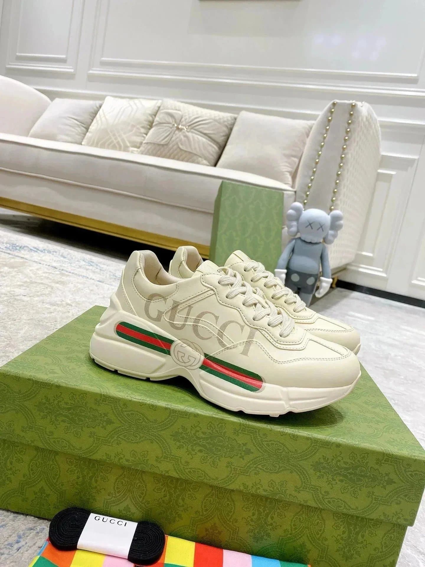 Gucci Horsebit 1955 Sneaker Web Stripe — 36
