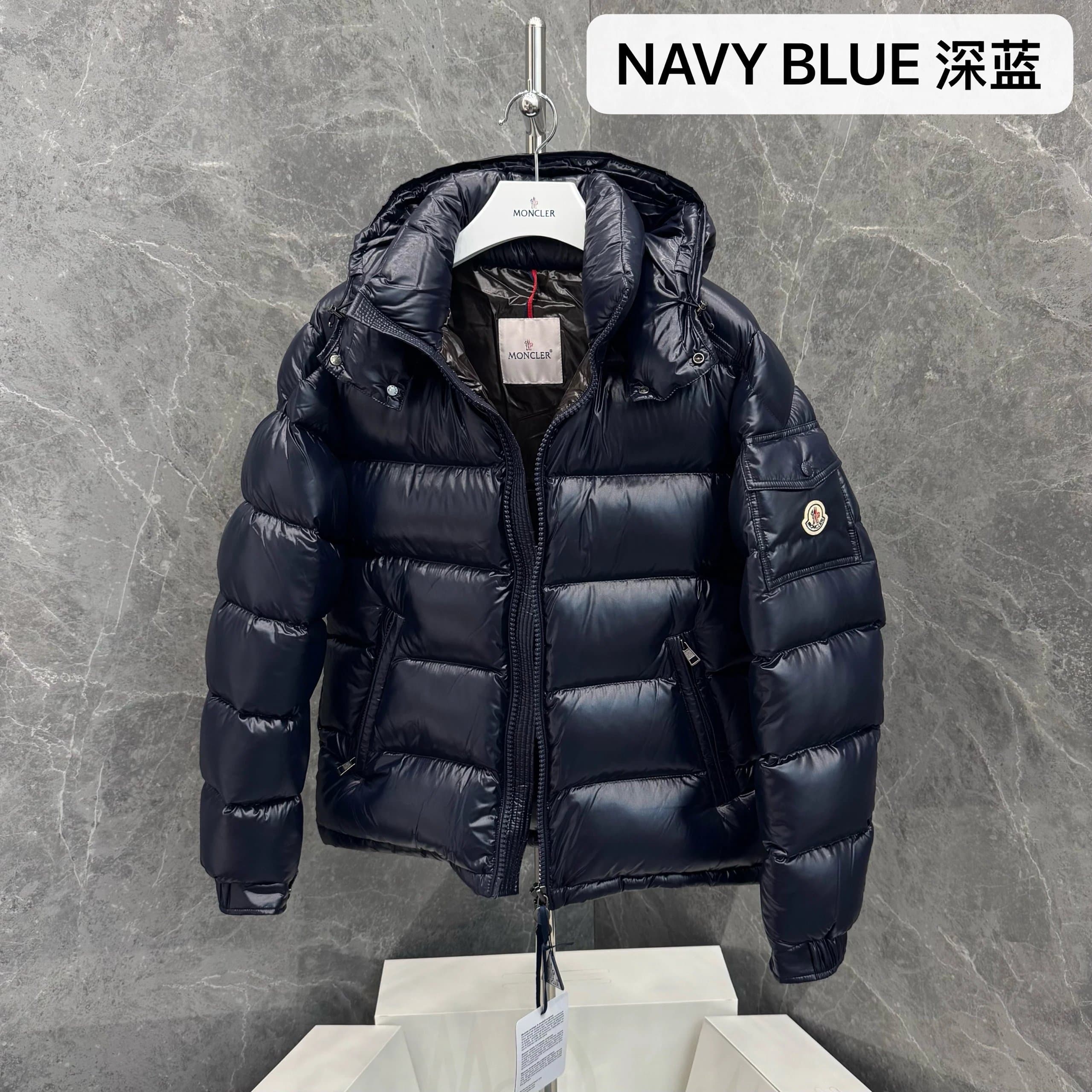 Moncler Down Jacket Shiny Nylon Puffer — G915