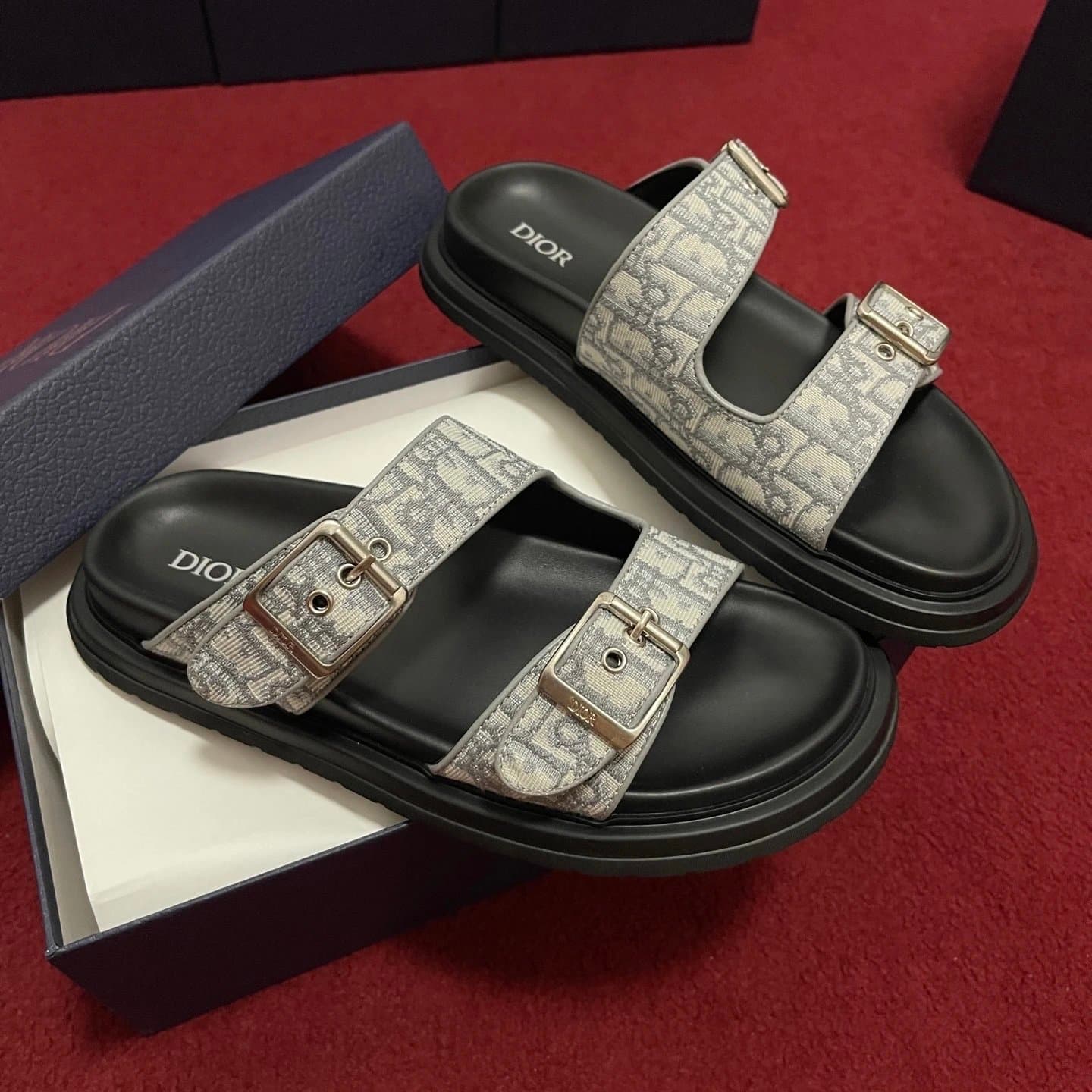 Dior B22 Slide Oblique Print