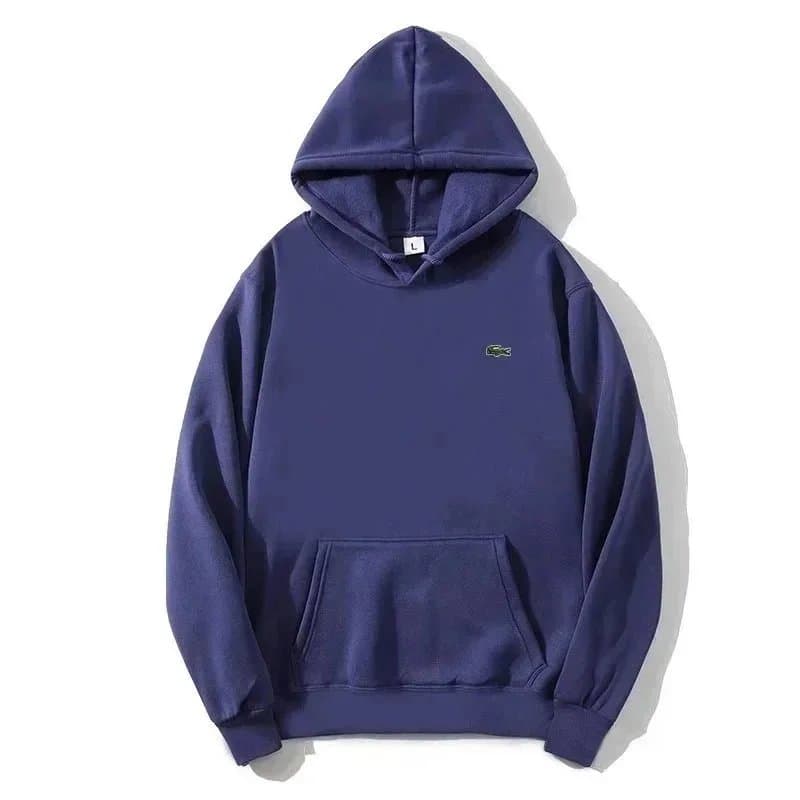 Lacoste Hooded Sweatshirt Solid Color — 13