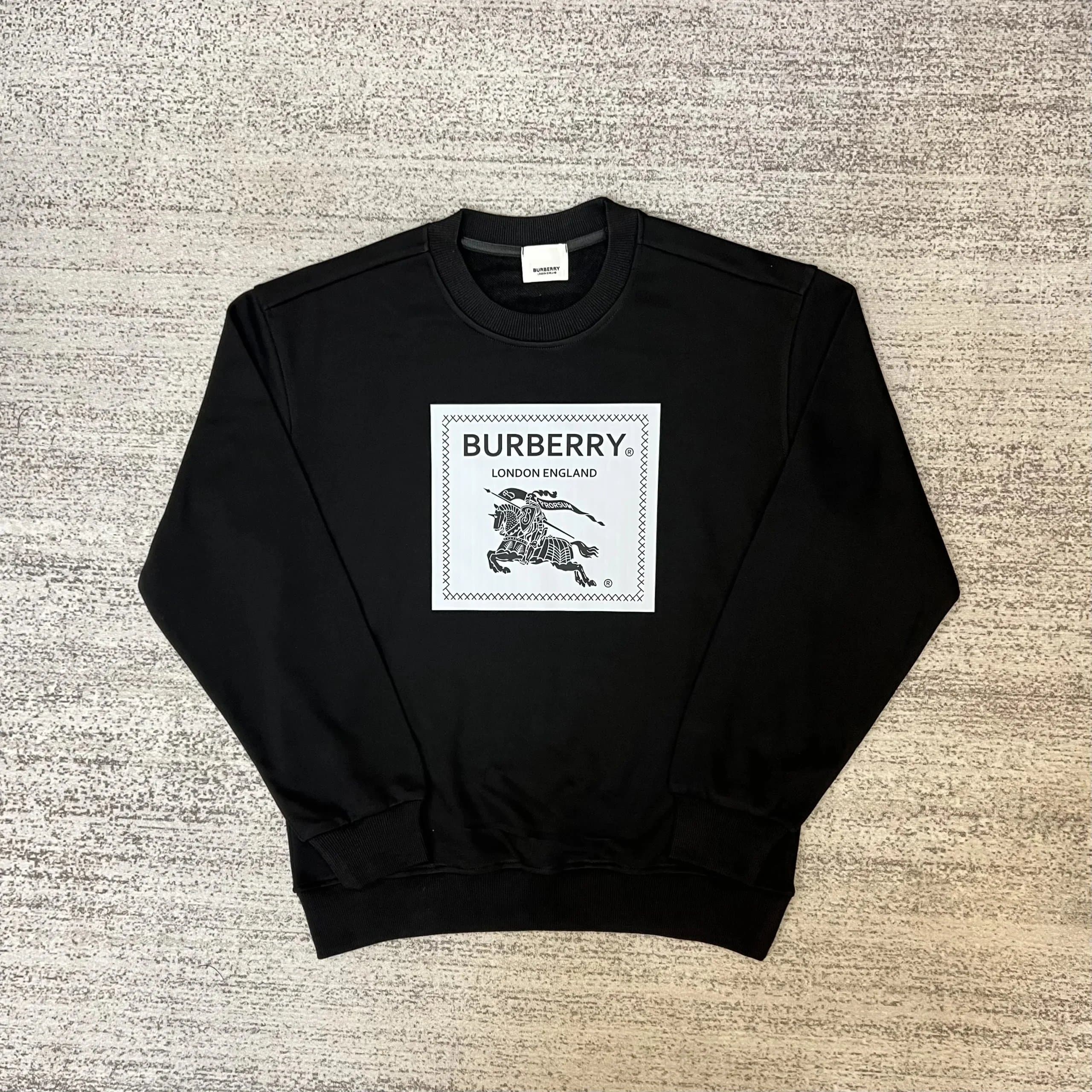 Burberry Cotton Sweatshirt Monogram Logo — 22