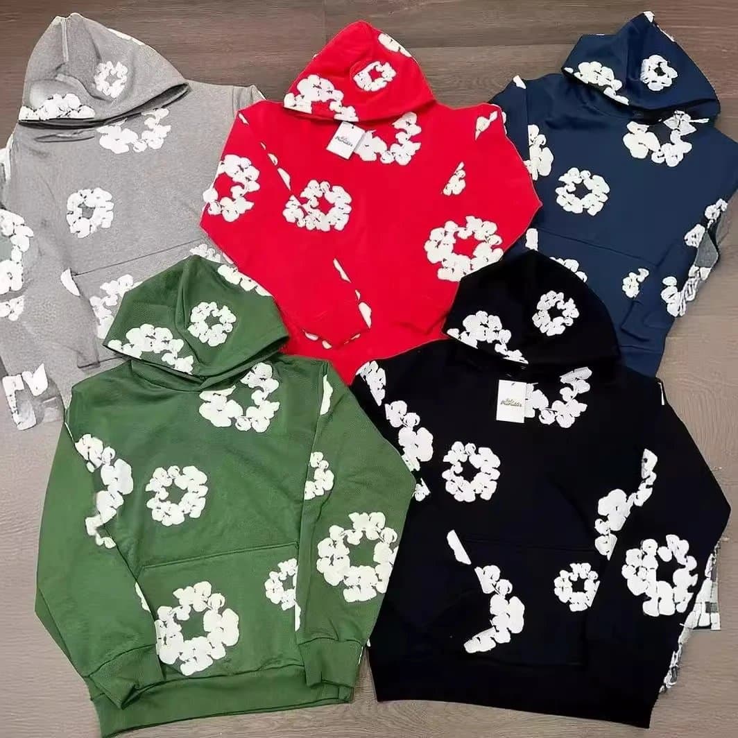 Fear of God Essentials Hoodie Cloud Print — 5888黑色卫衣