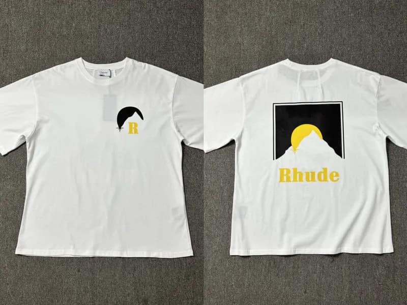 Rhude Graphic Tee Sunset Mountain