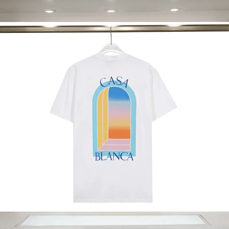 Prada Logo T-Shirt Triangle Logo — Casablance-白色2