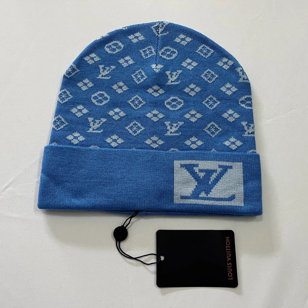 Louis Vuitton Monogram Beanie Brown Monogram — 207# 蓝色