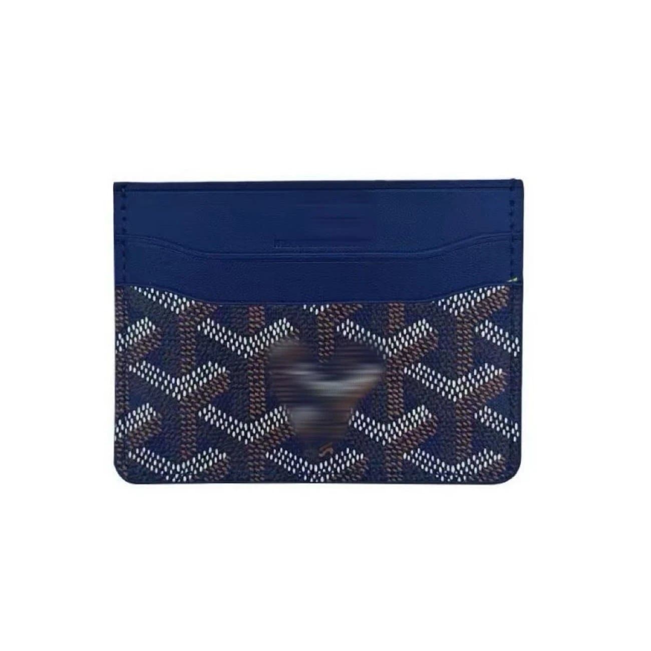 Goyard Saint Louis Card Holder Red Goyardine Canvas — 宝蓝
