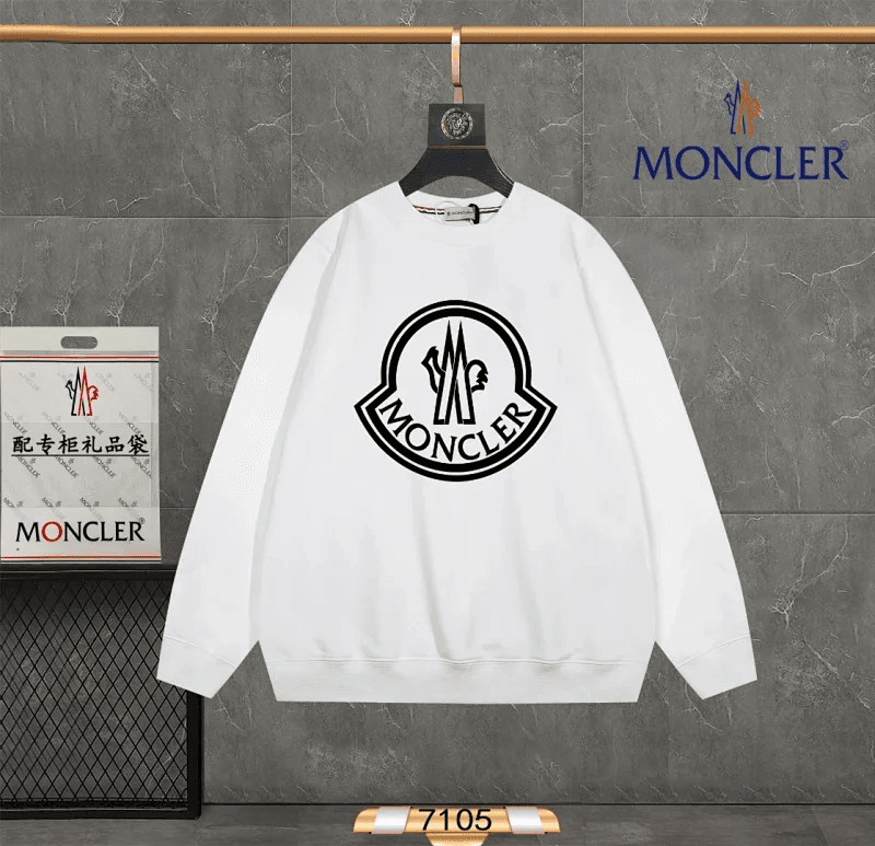 Moncler Logo Sweatshirt White Logo — 35