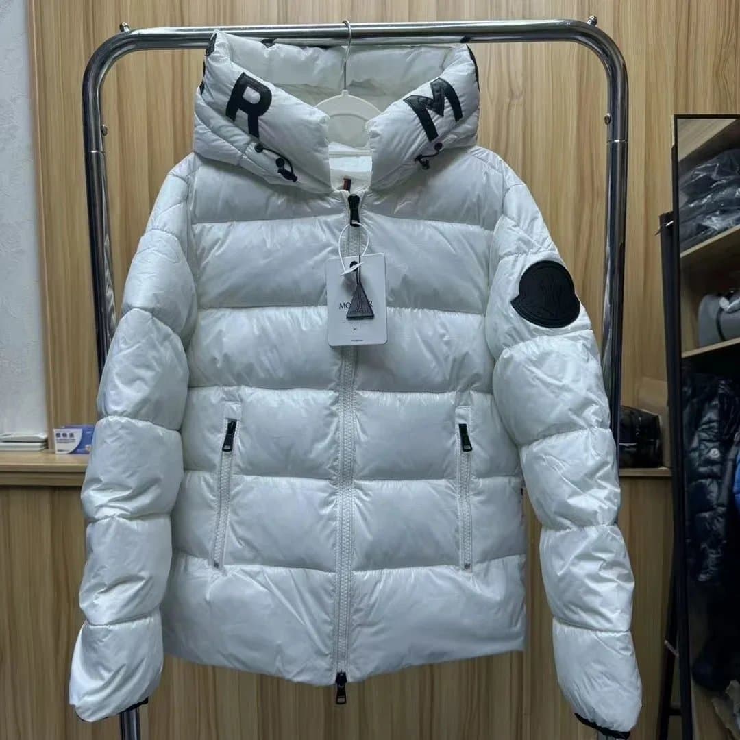 Moncler Down Jacket Logo Hood