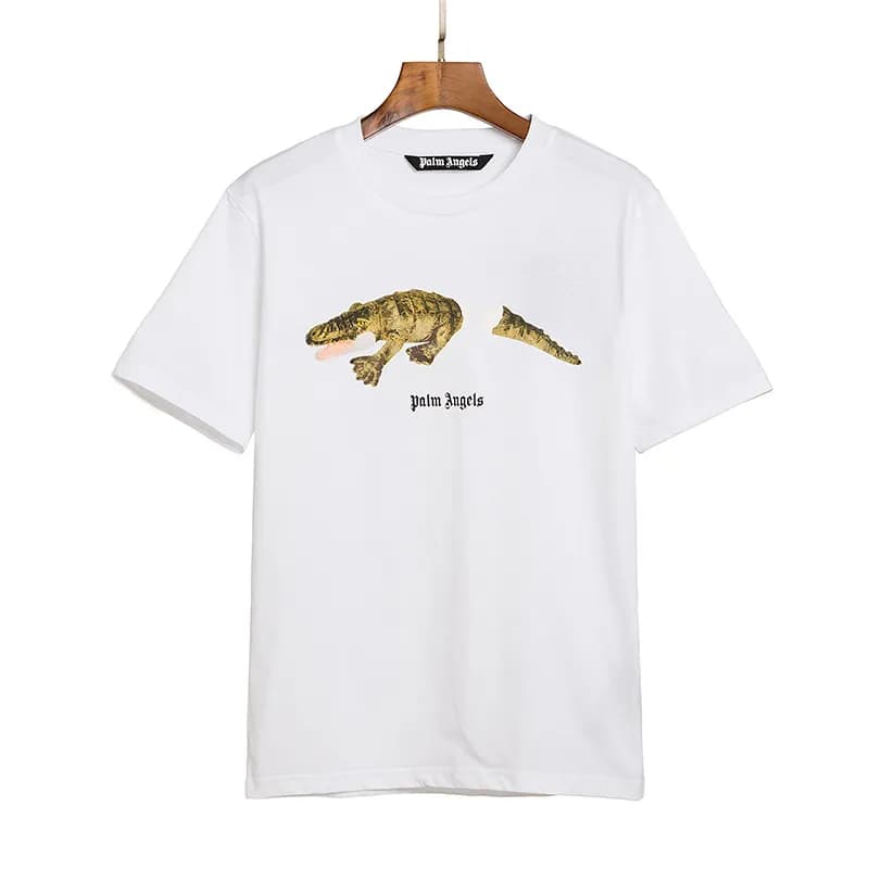 Palm Angels Crocodile Graphic Tee Crocodile Print