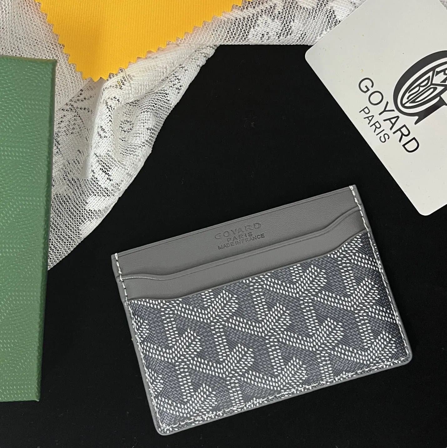 Goyard Card Holder Goyardine Canvas