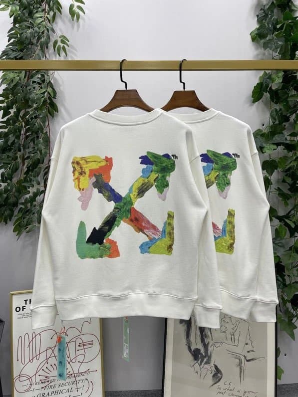 Saint Laurent Hooded Sweatshirt Abstract Graphic Print — ow171