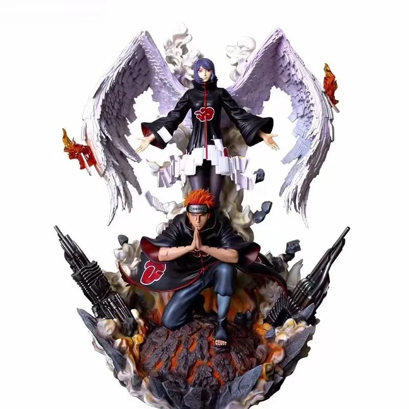 Naruto Shippuden Statue Pain and Naruto Battle Scene