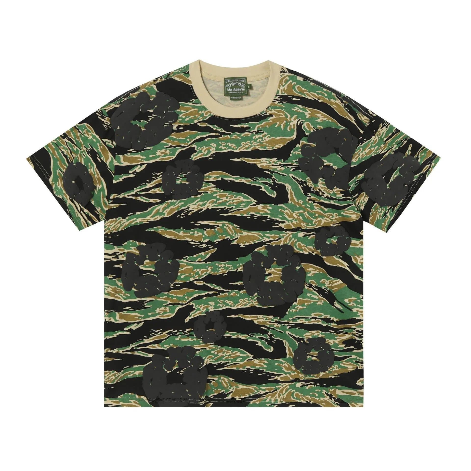 Adidas × Gallery Dept. T-Shirt Cloud Print — 短袖迷彩绿