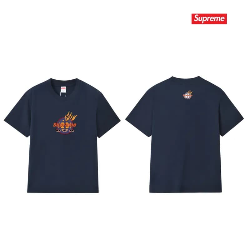 Supreme T-Shirt Graffiti Logo — S304宝蓝