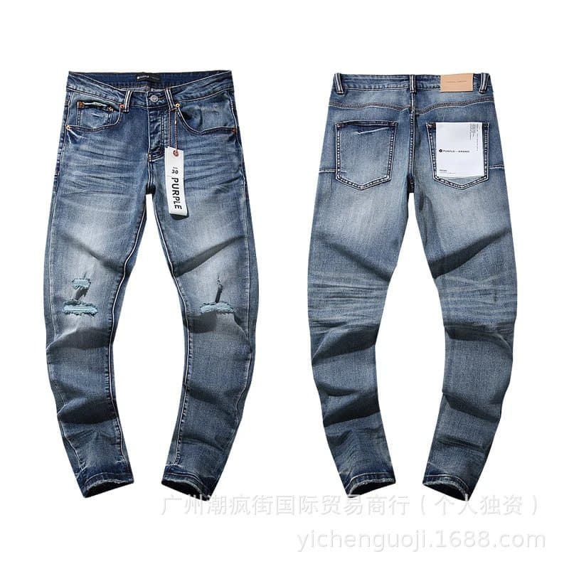 Off-White Slim Fit Jeans Distressed Wash