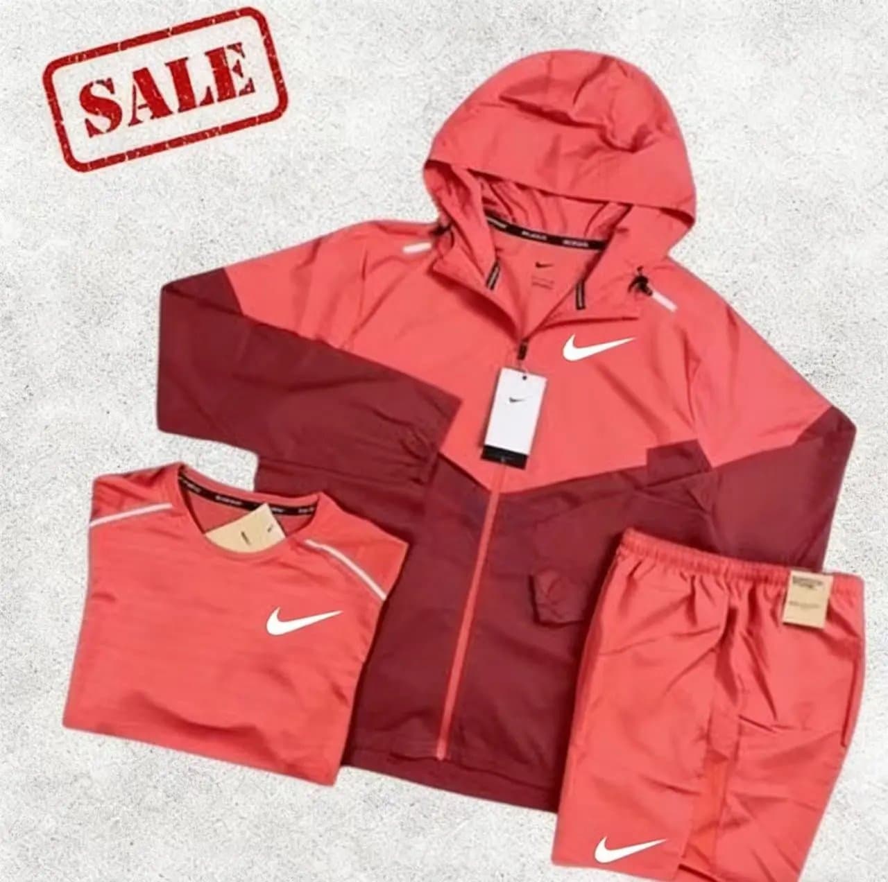 Nike Windrunner Jacket & Pants Set Grey/Black — 红
