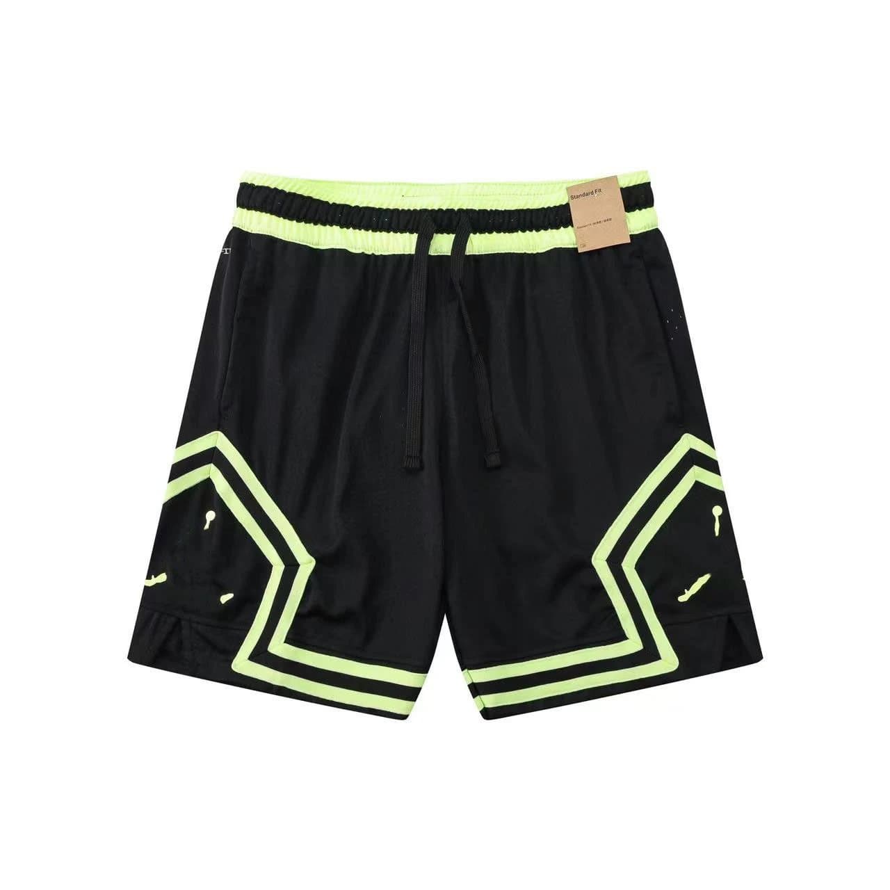 Jordan Basketball Shorts Neon Green Trim