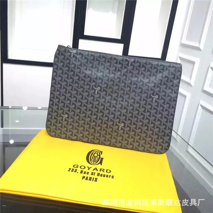 Goyard Saint Louis Pouch Goyardine Canvas