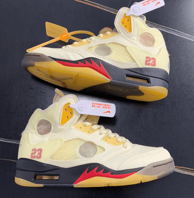Air Jordan 5 Off-White 'Sail'