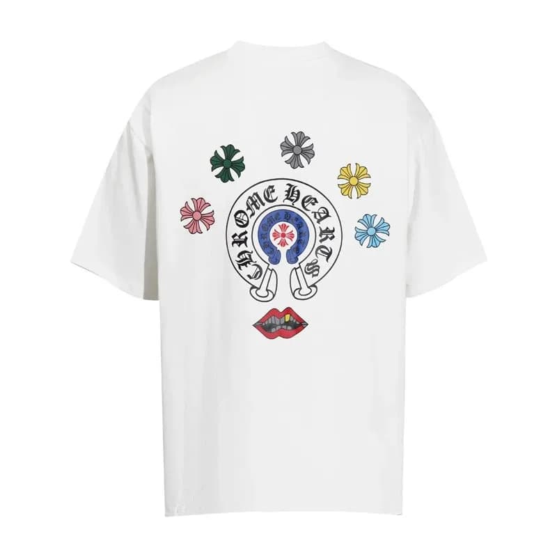 Chrome Hearts Logo Tee Cross & Chain Print — Y16
