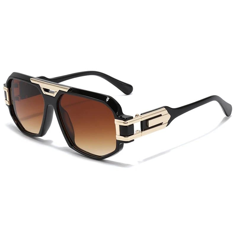 Chrome Hearts Aviator Sunglasses Gold Accents